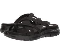 Skechers Damen Flex Appeal 2.0-Start Up Sportsandale, Schwarz, 39 EU