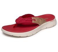 Skechers Damen Flip-Flop, Rot/Ausflug, einfarbig (Getaway Solids), 8