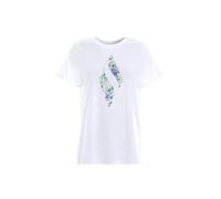 Skechers Floral Diamond Classic Crew Damen T-Shirt, weiß XL