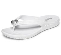 Skechers Damen Foamies Bay Breeze - Bejeweled, Weiss/opulenter Garten, 6