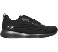 Skechers Damen BOBS Squad Tough Talk Sneaker, Black Engineered Knit/Trim, 39 EU