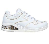 SKECHERS Damen Freizeitschuhe UNO 2-GOLDEN TRIM Weiß - Gr. - 41