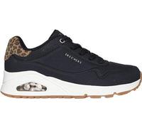 SKECHERS Damen Freizeitschuhe UNO - JUNGLE NITE BLACK LEOPARD - Gr. - 42