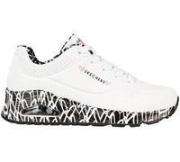 SKECHERS Damen Freizeitschuhe UNO - LOVING LOVE WHITE BLACK - Gr. - 42