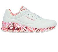 Skechers Damen Sneaker UNO LOVING LOVE Weiß/Pink/Rot, Schuhgröße:EUR 37
