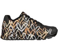 SKECHERS Damen Freizeitschuhe UNO-METALLIC LOVE BLACK GOLD - Gr. - 41