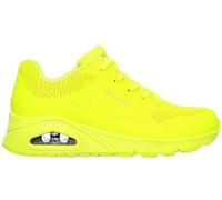 Skechers Damen Uno Night Shades Sneaker, Neon Yellow Durabuck, 37 EU
