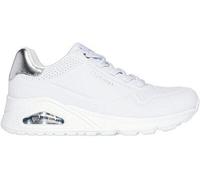 SKECHERS Damen Freizeitschuhe UNO-SHIMMER AWAY WHITE SILVER - Gr. - 37