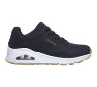 Skechers Damen Uno Stand On Air Sneakers, Black Durabuck, 36 EU