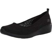 Skechers Damen Geschlossene Ballerinas, Stoff, Black Crochet Trim, 37 EU