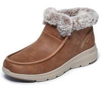 Skechers Glacial Ultra Cozy Getaway-Stiefelette für Damen, Kastanien-Textil, 40 EU