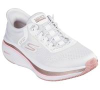 Skechers Damen Go Elevate 2.0 Banyan Running Shoes, White Textile Pink Trim, 37.5 EU