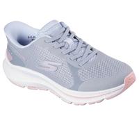 Skechers Damen Go Run Consistent 2.0 CaptivaSneaker, Graues Textil, hellblauer Besatz, 40 EU