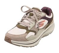 Skechers Damen Go Run Consistent 2.0 Retro StrideSneaker, Natürliches Wildleder, violetter Besatz, 36 EU