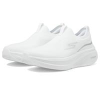 Skechers Damen Go Run Elevate 2.0 Cadena Sneaker, White Textile/Silver Trim, 39 EU