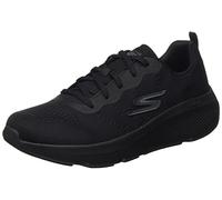 Skechers Damen GO Run Elevate Sneaker, Black Textile/Black Trim, 38.5 EU