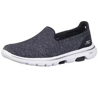 Skechers Damen Go Walk 5-Honor Sneaker, Schwarz Weiß, 38.5 EU