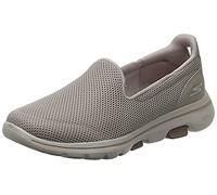 Skechers Damen Go Walk 5 Sneaker, Taupe Textile Trim, 38 EU