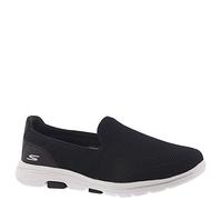 Skechers Damen Go Walk 5 Sneakers, Black Textile White Trim, 40 EU
