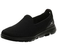 Skechers Damen Go Walk 5 Trainers, Black Textile/Trim, 36.5 EU