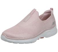 Skechers Damen Go Walk 6 Glimmering Sneaker, Lt Pink Textile Trim, 43 EU