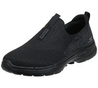 Skechers Damen Go Walk 6-Glimmering Sneaker, schwarz/pink, 39 EU Weit
