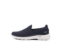 Skechers Damen Go Walk 6 Motley Sneaker, Navy Textile/Synthetic, 47 EU