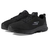 Skechers Damen Go Walk 7 Clear Path Low-Top-Sneaker, Schwarz, 42 EU