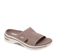 Pantolette SKECHERS "GO WALK ARCH FIT 2.0 SANDAL-", Damen, Gr. 41, braun, Textil, sportlich, Schuhe, mit Goga Mat Fußbett, Topseller (30523733-41) braun