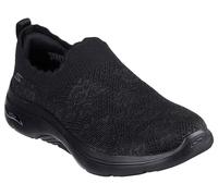 Skechers Damen Go Walk Arch Fit 2.0 Rosa Linda Sneaker, Black Textile/Trim, 40 EU