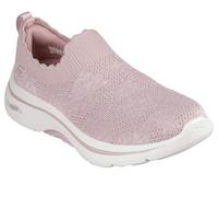 Slip-On Sneaker SKECHERS "GO WALK ARCH FIT 2.0-ROSA LINDA", Damen, Gr. 39, lila (mauve), Textil, casual, Schuhe, Trainingsschuh, Schnürschuh mit rückfederndem Ultra Go (41457367-39) mauve