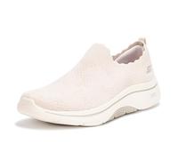 Slip-On Sneaker SKECHERS "GO WALK ARCH FIT 2.0-ROSA LINDA", Damen, Gr. 38, beige (natur), Textil, casual, Schuhe, Trainingsschuh, Schnürschuh mit rückfederndem Ultra Go, Topseller (92620212-38) natur