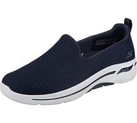 Skechers Damen Go Walk Arch Fit Grateful Sneaker, Marineblau Weiß, 39 2/3 EU
