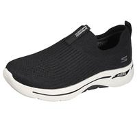 Skechers Damen Go Walk Arch Fit Iconic Sneaker, Black Textile Trim, 43 EU