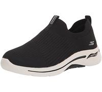Skechers Damen Go Walk Arch Fit Iconic Sneaker, Schwarz, 39.5 EU