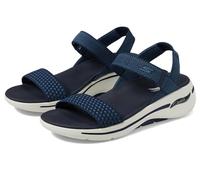 Skechers Damen GO Walk Arch FIT Polished Sandals, Navy, 36 EU