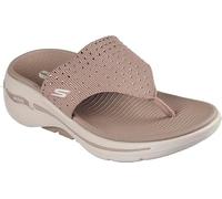 Skechers Damen Go Walk Arch Fit Sandal-Glam City Flipflop, Taupe, 39 EU