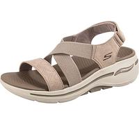 Skechers Sandale Go Walk Arch Fit Textil Damen Taupe Größe 41 EU