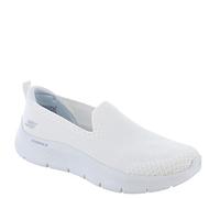 Skechers Damen GO Walk Flex Bright Summer Sneaker, White Textile/Trim, 41 EU