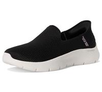 Skechers Damen Go Walk Flex Relish Slip-InTurnschuhe, Black Textile/White Trim, 36.5 EU