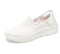 Skechers Damen Go Walk Flex Relish Slip-InTurnschuhe, Off White Textile/Trim, 38.5 EU