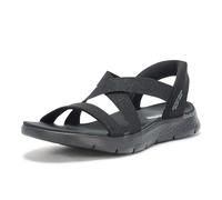 Skechers Damen Go Walk Flex Sandal-Glimmer Up Hands Free Slip-Ins, Schwarz/Schwarz, 39 EU