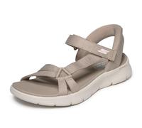 Skechers Damen Go Walk Flex Sandal Illuminate, Taupe Textile, 36 EU