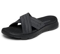 Skechers Damen Slide Sandale, schwarz/grau, 35 EU