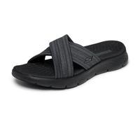 Skechers Damen GO Walk Flex Impressed Schiebe-Sandalen, Black, 40 EU