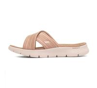 Skechers Damen GO Walk Flex Impressed Schiebe-Sandalen, Taupe, 41 EU