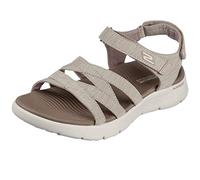 Skechers Damen Go Walk Flex Sandale, Taupe Textil, 42 EU