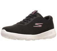 Skechers Damen Go Walk Joy Ecstatic Sneaker, Schwarz/Weiß, 9 Wide