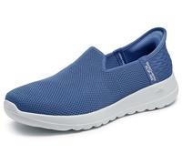 Skechers Damen Go Walk Joy Vela Slipper, Blauer Textilbesatz, 38 EU