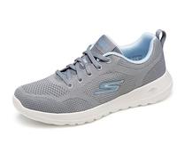 Skechers Damen Go Walk Joy Violet Sneaker, Grau/Blau, 36.5 EU